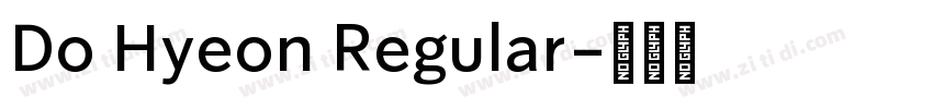 Do Hyeon Regular字体转换